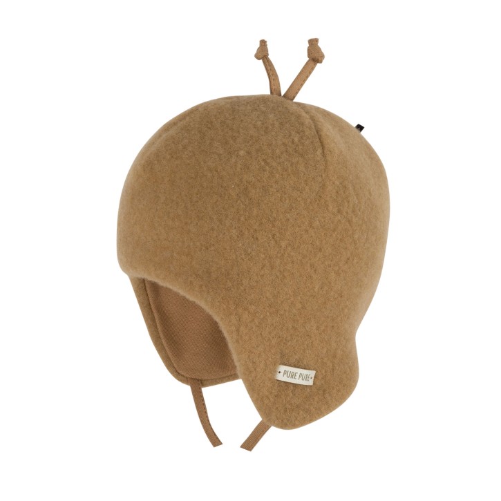 Baby-Binde Mütze beige uni