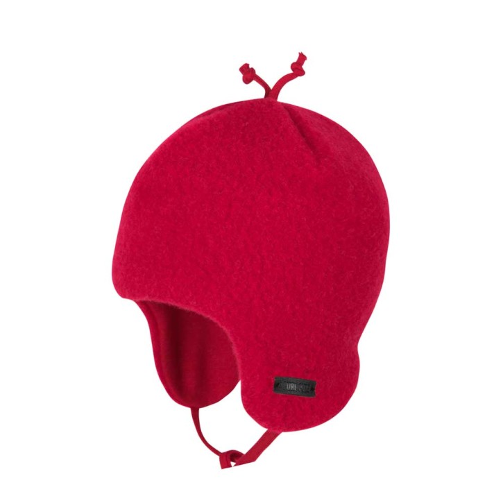 Baby Binde Mütze berry red Baby Binde Mütze berry red