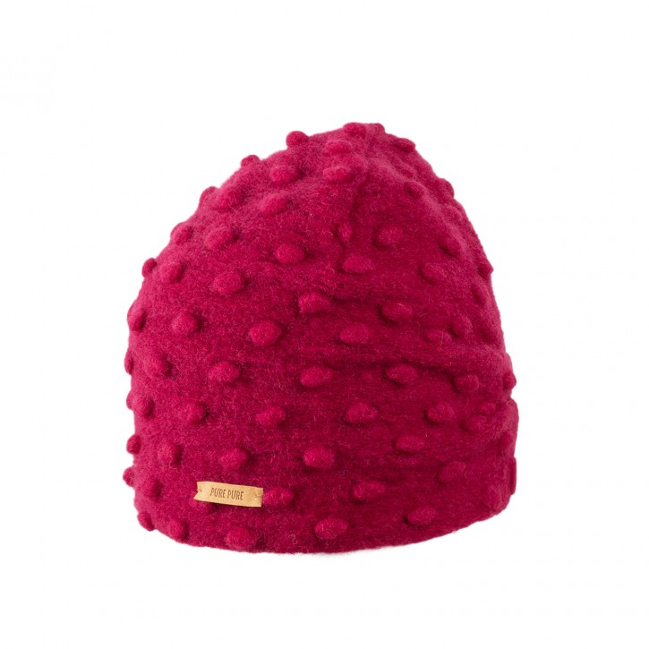 Mini Beanie Walk burgundy Punkte 53