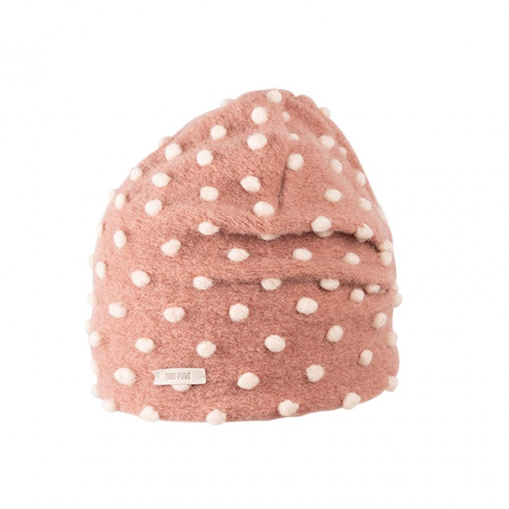 Mini Beanie Walk rose misty natur