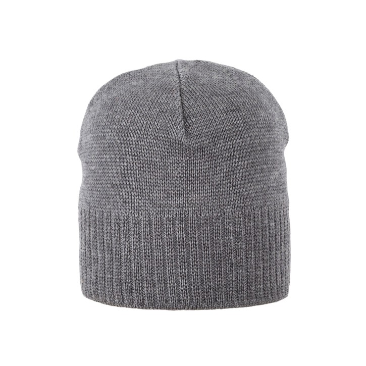 Erwachsenen Beanie Merino grau