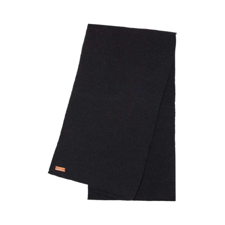 Schal Strick Merino schwarz