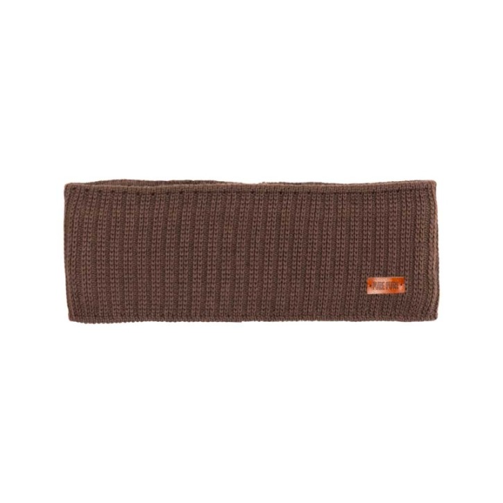 Stirnband  Merino dark brown