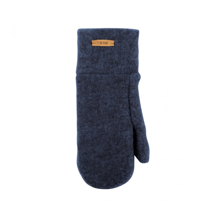 Wollfleece Fäustlinge marine