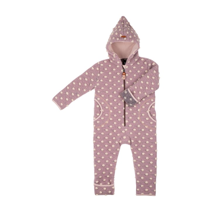 Walk Overall rose mit weissen Tupfen 86