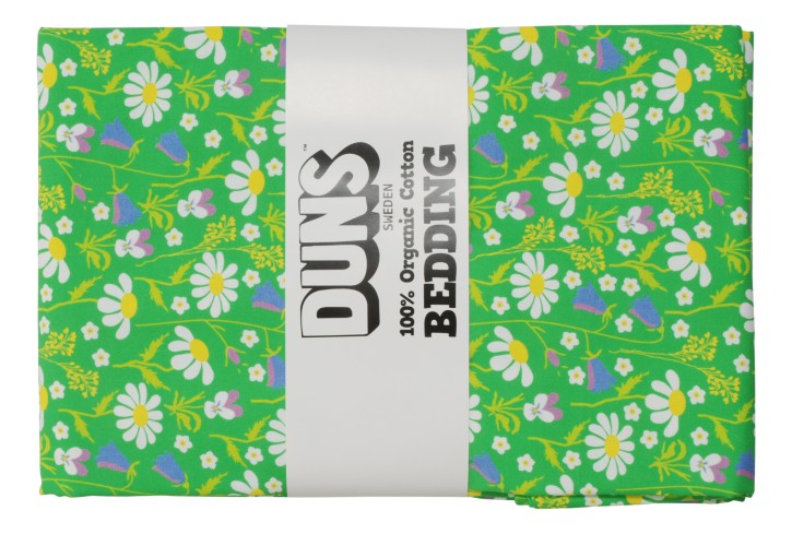 Kinder Bettwäsche Bio Baumwolle grüne Blumenwiese