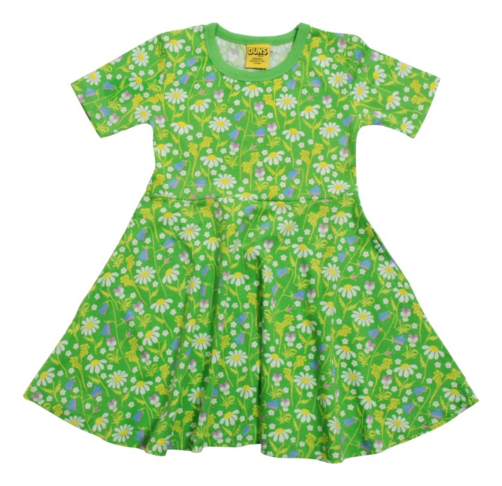 short sleeves skater dress Kurzarm Kleid grün