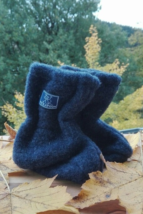 Stiefel aus Wollfleece marine / 2