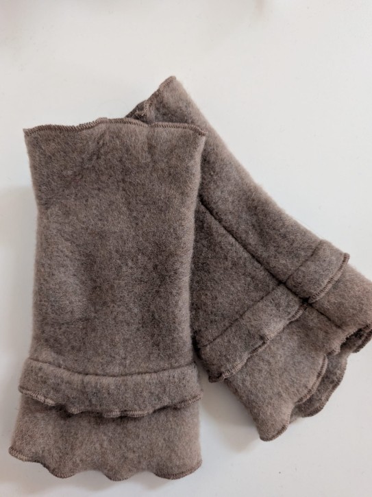 Pulswärmer Wolke beige