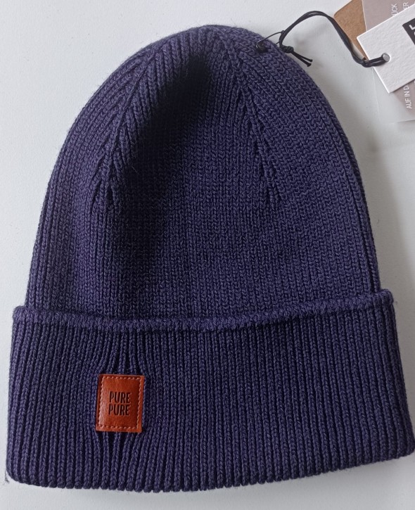 Rippmütze Silky aubergine