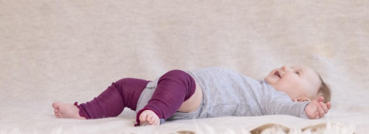 Pulswärmer für E/ Beinstulpen für Babys Wolle Seide natur