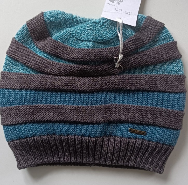 Beanie grau blau bleu