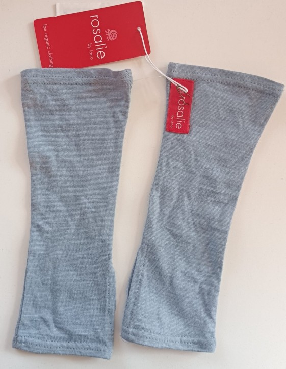 Feine uni Armstulpen dusty blue