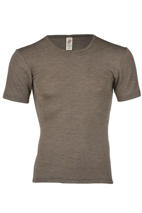 Herren Shirt kurzarm walnuss