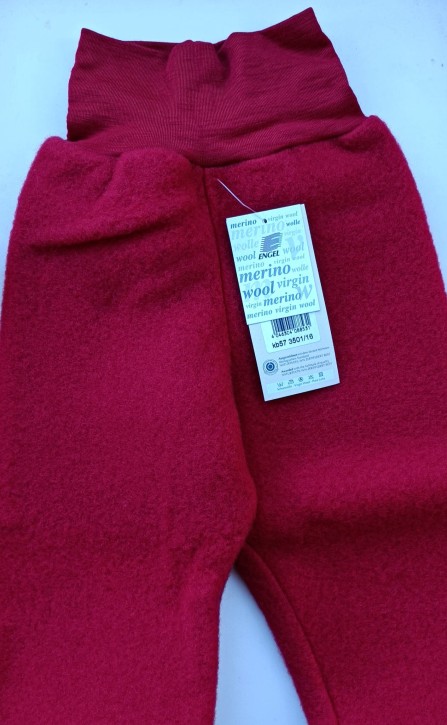 Wollfleece Nabelbundhose "altes Modell" rot