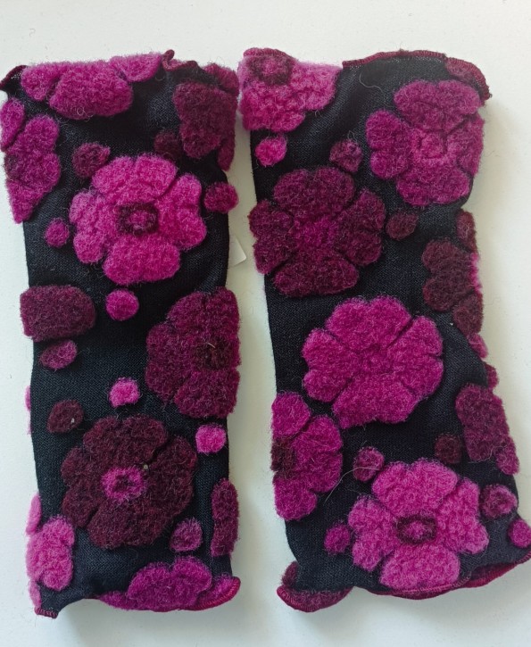 Stulpen pink flora