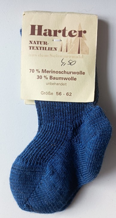 uni Baby Socke jeansblau
