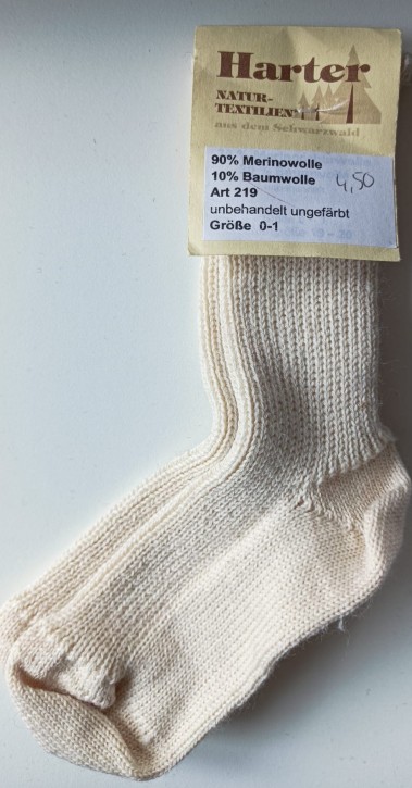 uni Baby Socke natur