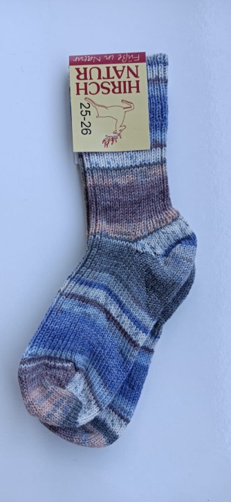 Grobstricksocke "wie handgestrickt" Himmel