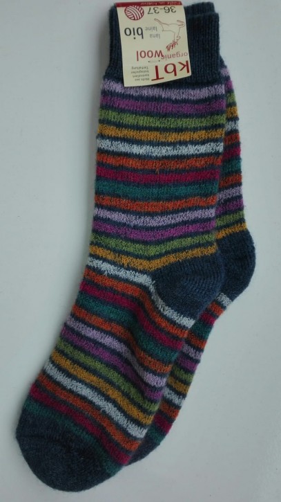 Ringel Plüschsocken blau