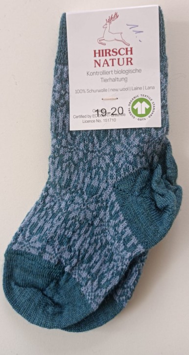 Alltagssocke Stern opal petrol