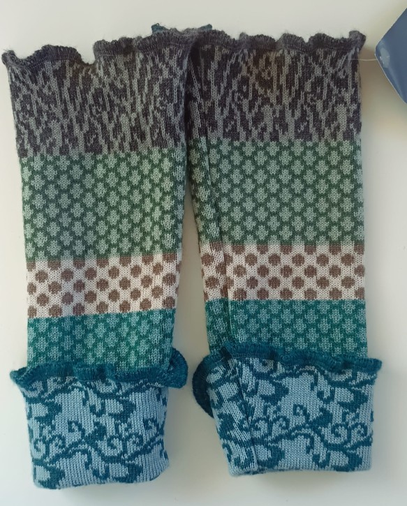 Armstulpen bleu grau natur
