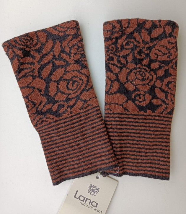 Pulswärmer aus Baumwolle Ayleen schwarz bison