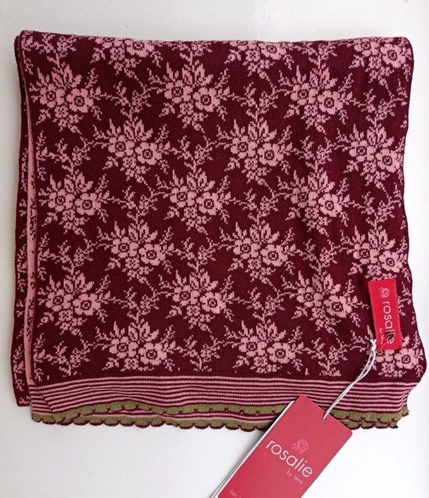 Schal aus Baumwolle Lena Sophia burgundy