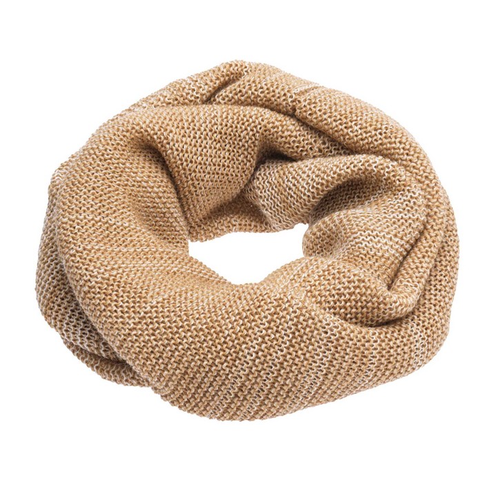 loop schal 2 karamell natur