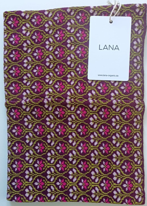 loop Schal BW Blumen rose