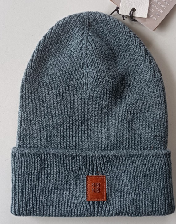 Rippmütze Silky bleu