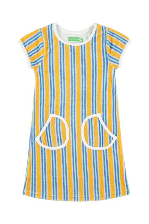 Frotteekleid stripes