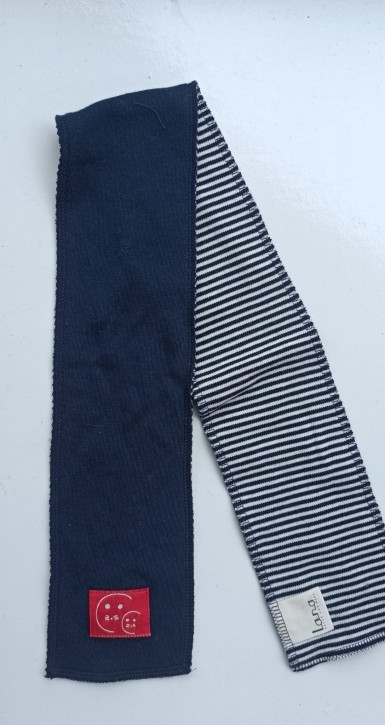 Schal marine / geringelt