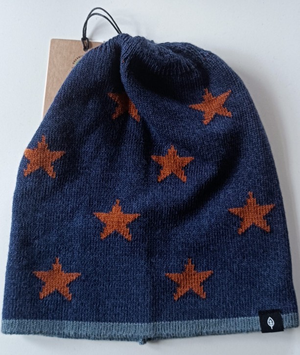 Beanie Sternchen dunkelblau