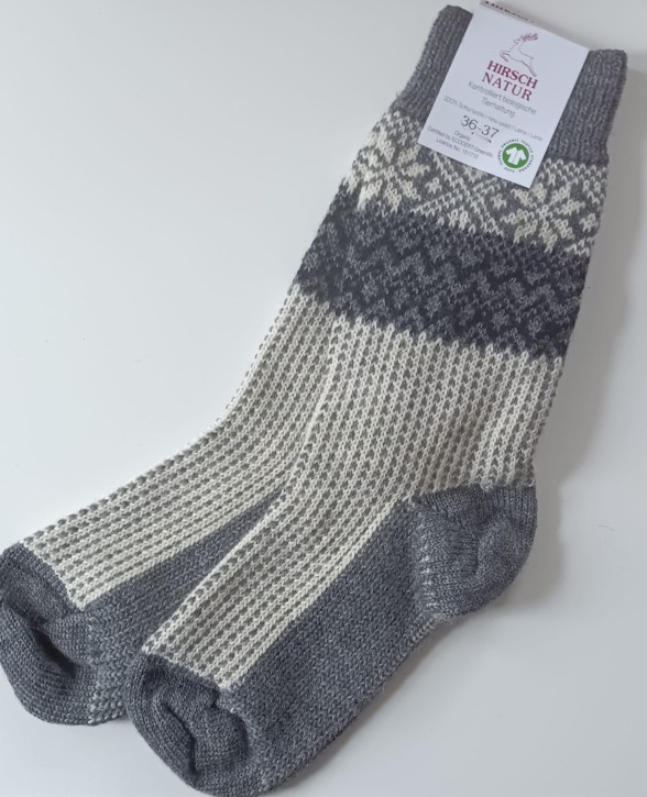 Warme Socke grau