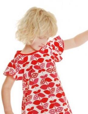 Sommerkleid Blätter