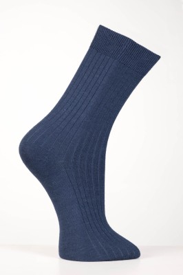 Alpaka Socke Rippstrick 12 grau meliert / 5  43-45