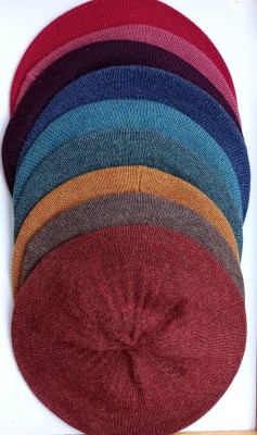 Baskenmütze Baby Alpaka 12 grau meliert