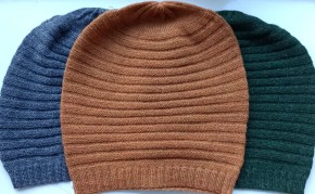 Alpaka Mütze Querrippe 86 jeansblau meliert