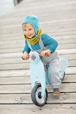 Strick Trägerhose disana grau 50/56