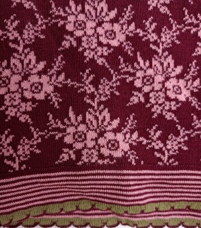 Schal aus Baumwolle Lena Sophia burgundy