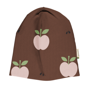 Beanie Mütze gefüttert rosa Apfel apple 48/50