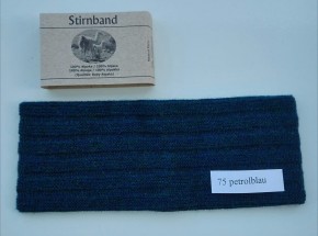 Stirnband Baby Alpaka  Ripp-Optik 50 altrosa